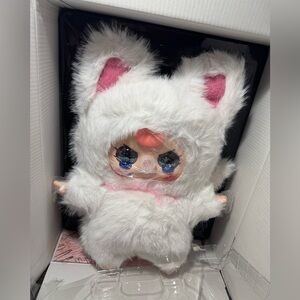 Authentic Baby Three 800% AI - White Cat SPECIAL EYES - glitter crying eyes